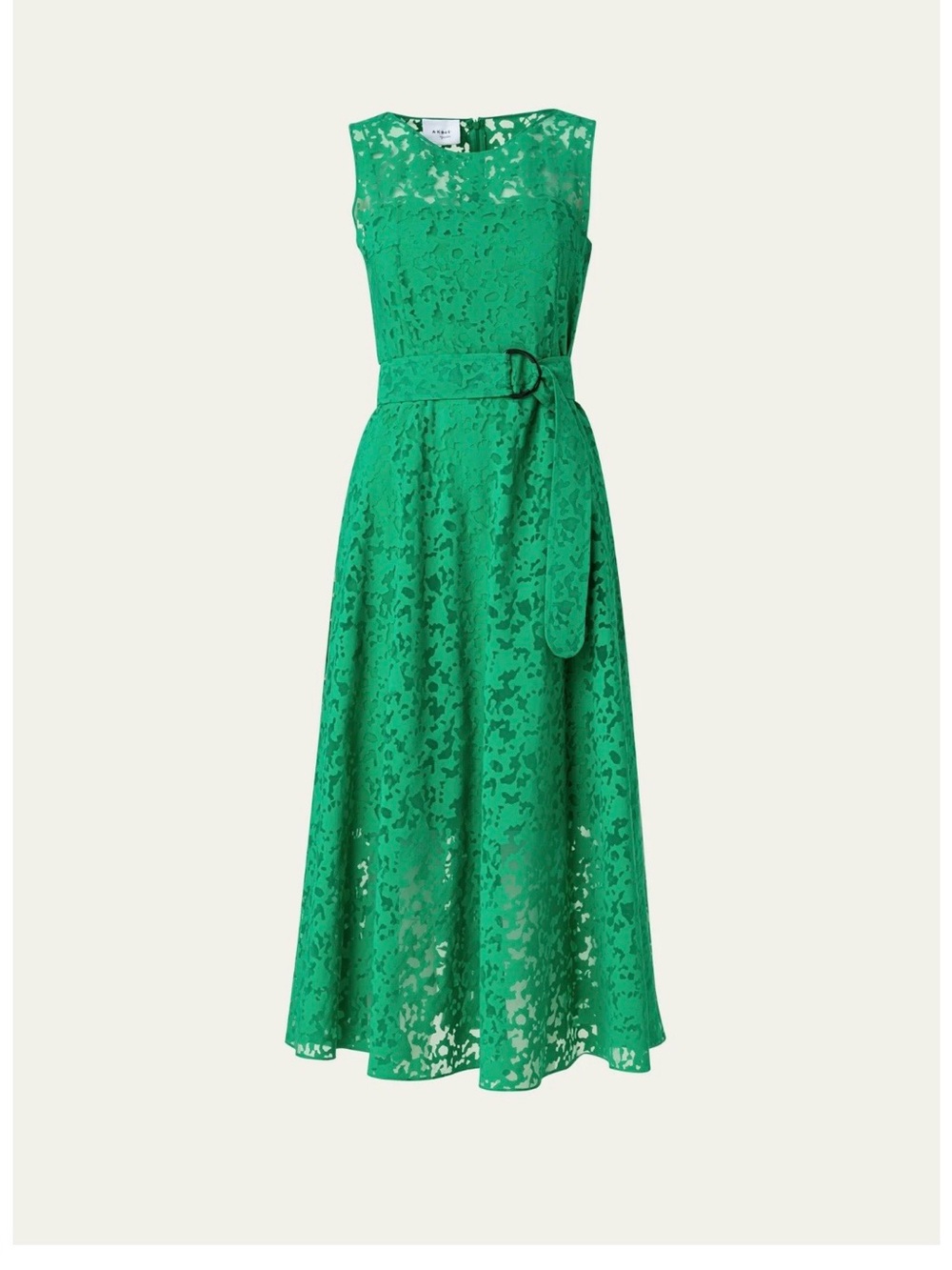 AKRIS PUNTO
Kaleidoscope Organzino Belted Midi Dress Sz 16